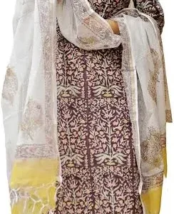 Women Cotton Blend Salwar Suit Set