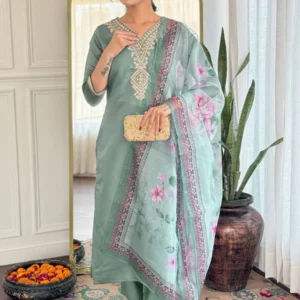 KALINI Women's Embroidered Regular Kurta