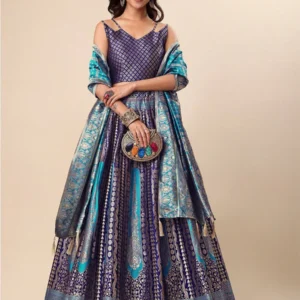 PURVAJA Ready to Wear Lehenga & Unstitched Blouse with Dupatta